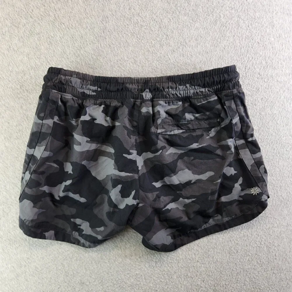 Athleta Girl Shorts Girls XXL Gray Camo All Play 3 Short Zip Pockets Athleisure - Picture 6 of 15